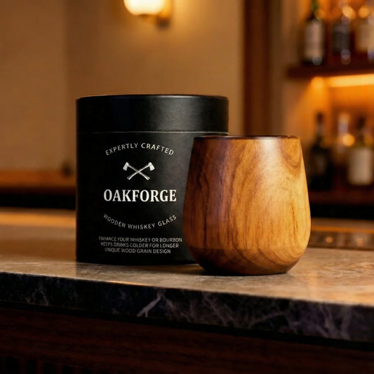 OakForge Charred Wooden Bourbon Glass™